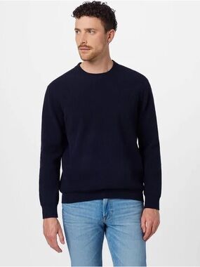 New Men’s Large NN07 navy ribbed Danny crewneck sweater